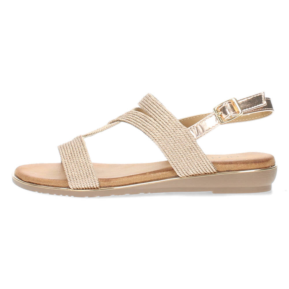 Rosé gouden sandalen