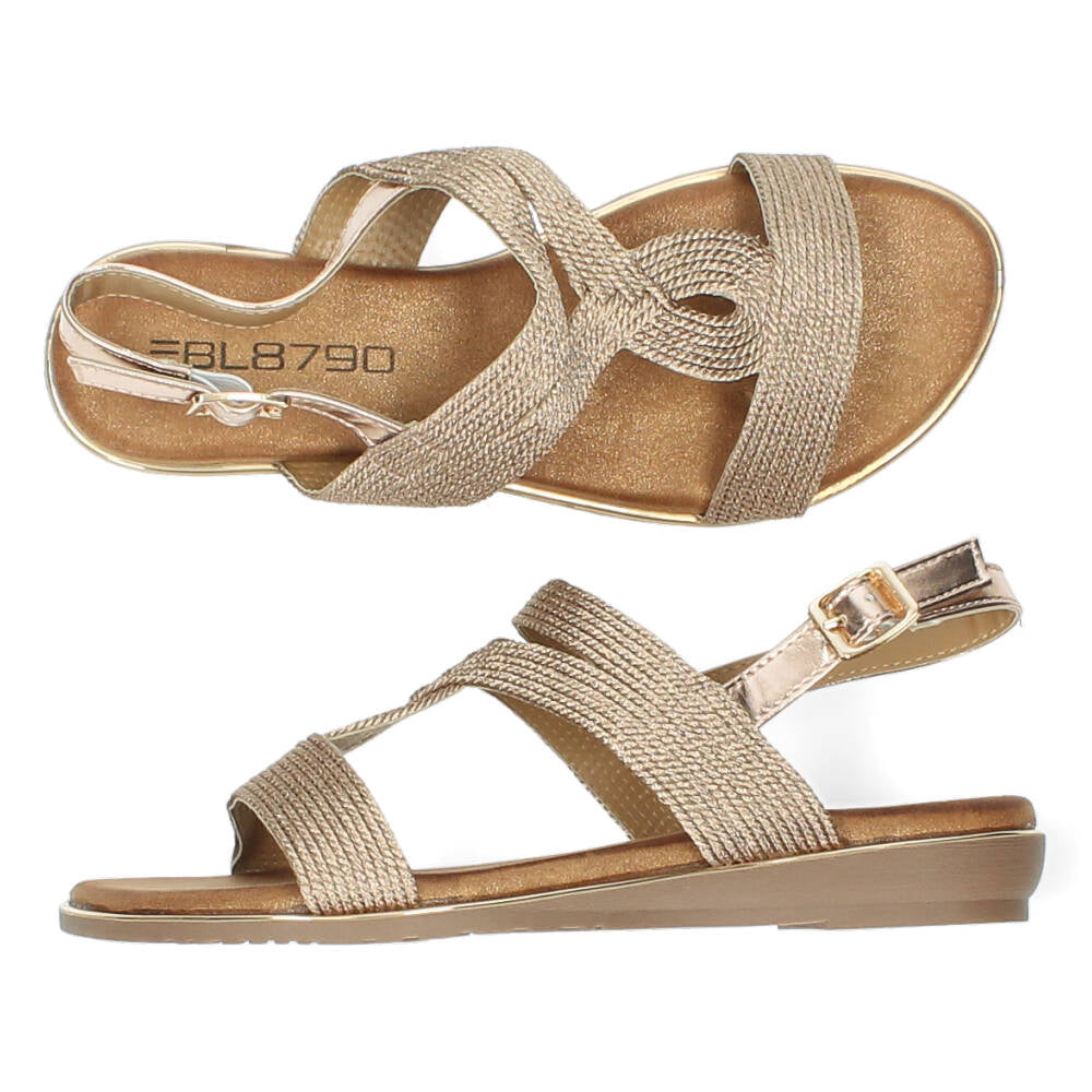 Rosé gouden sandalen