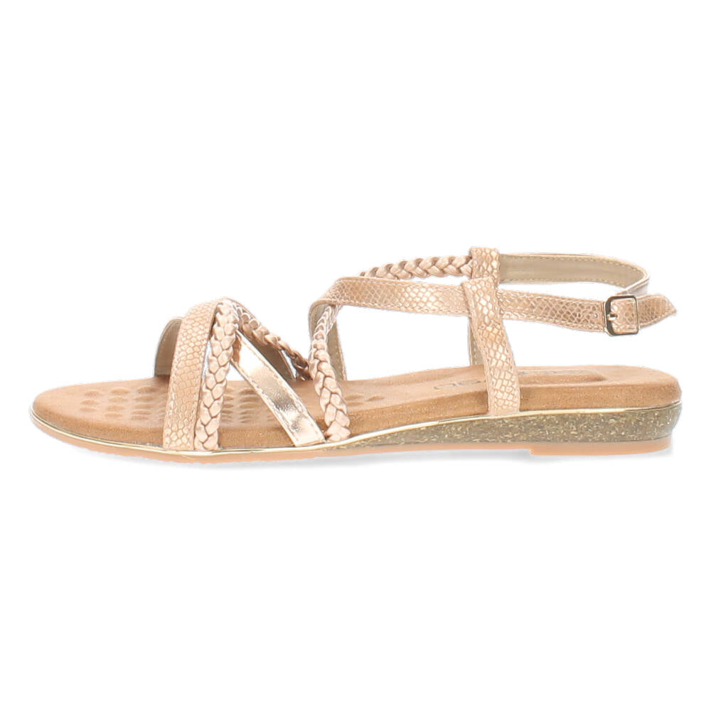 Rosé gouden sandalen