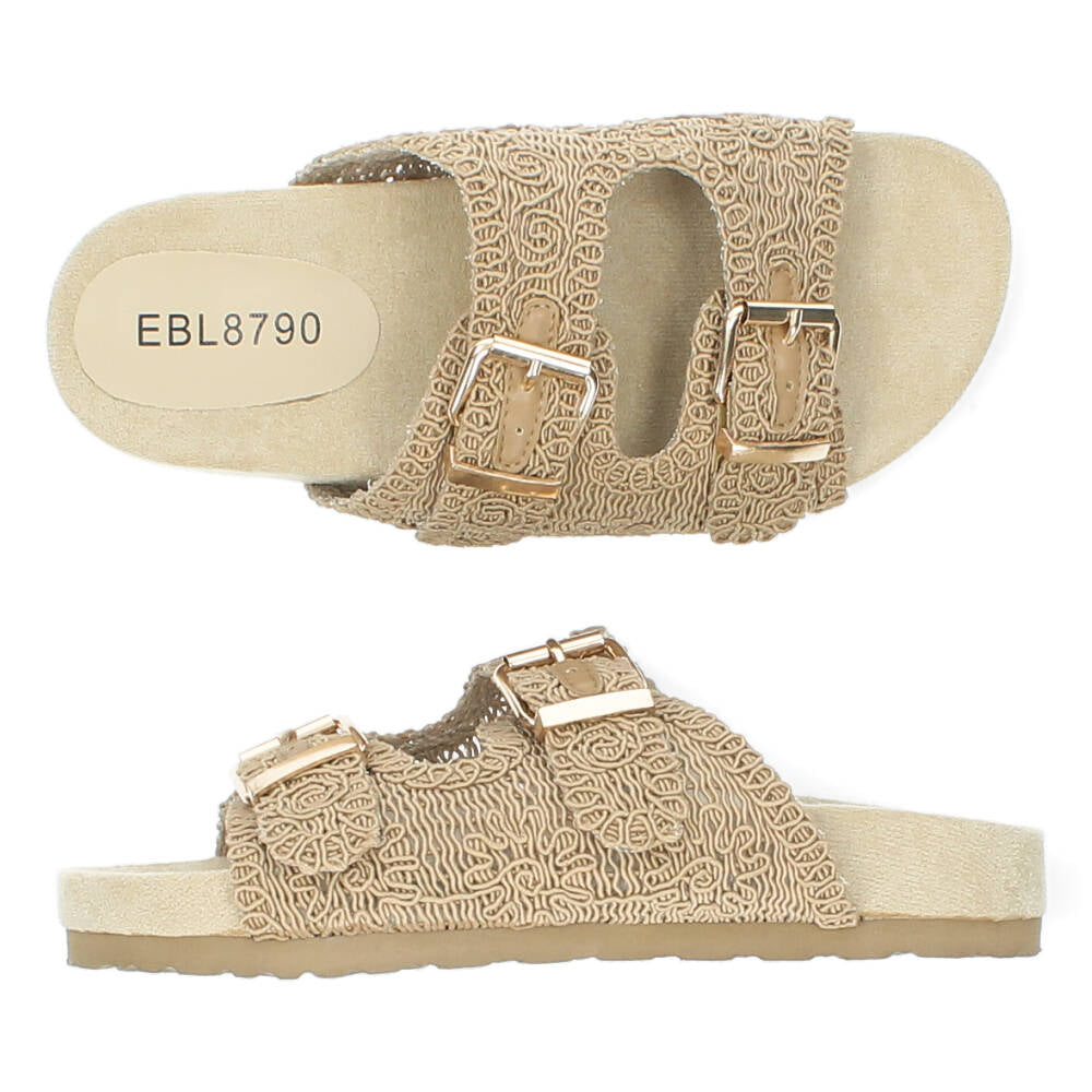 Beige slippers