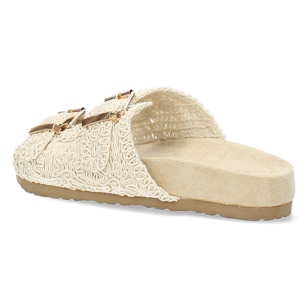 Beige slippers