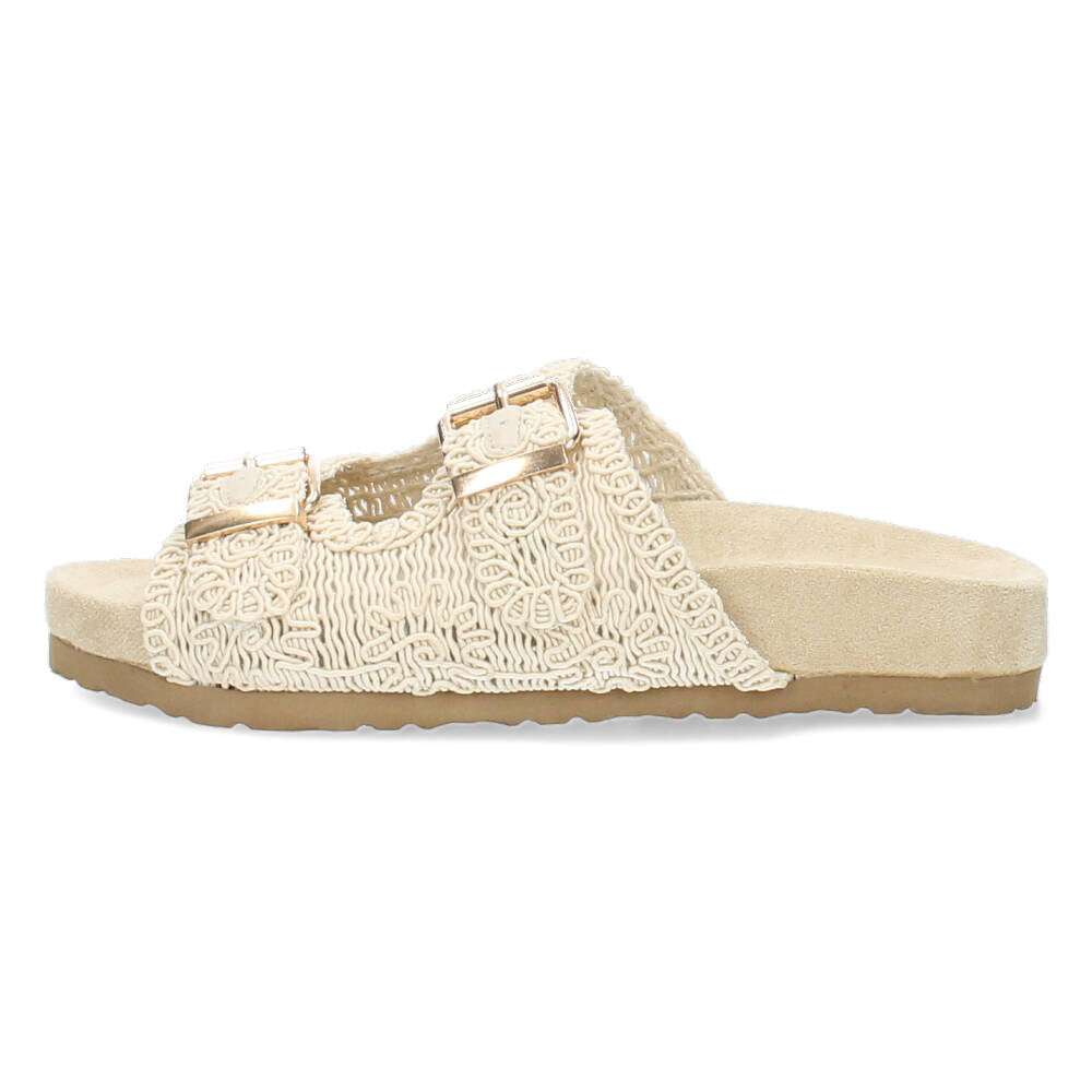 Beige slippers