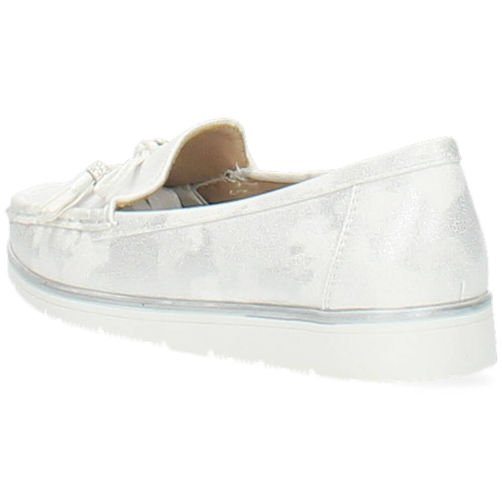 witte mocassin