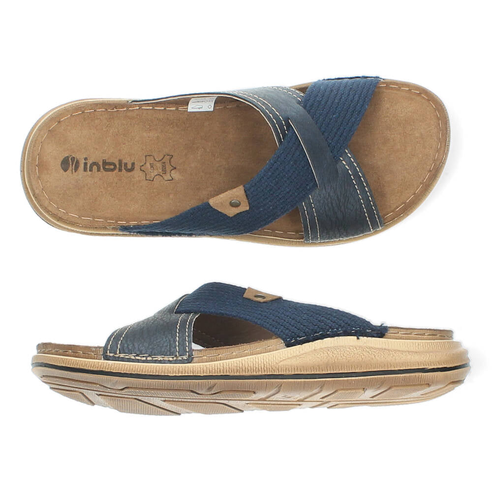 Blauwe slippers