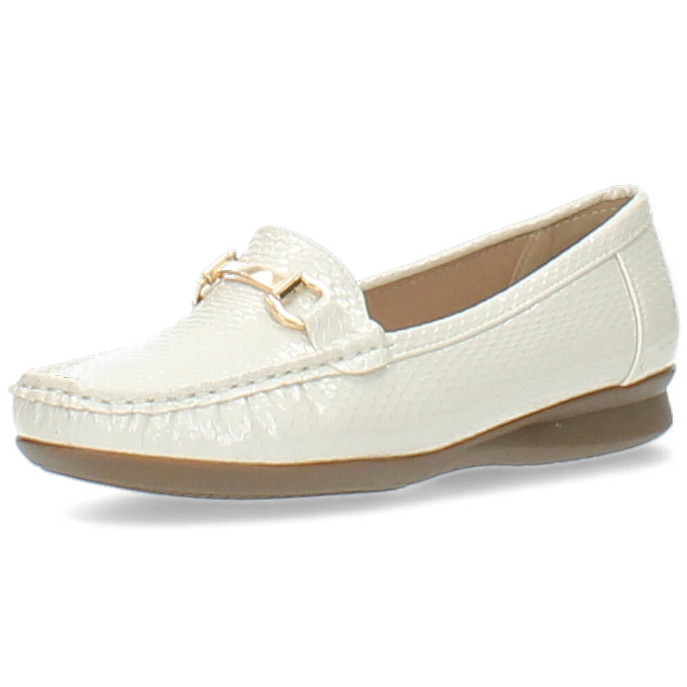 witte mocassin