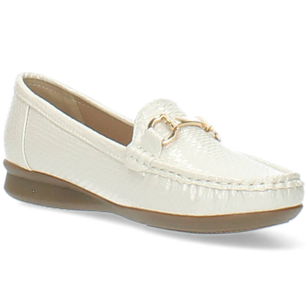 witte mocassin