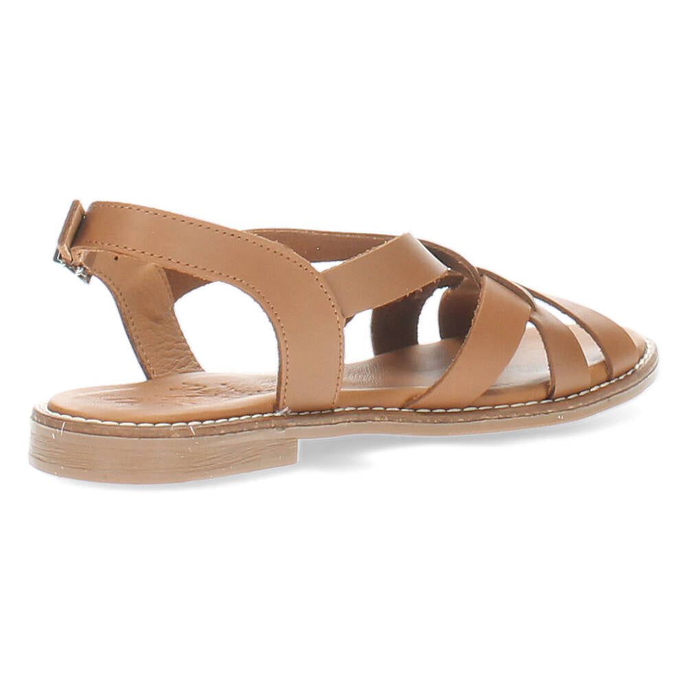 Cognac sandalen