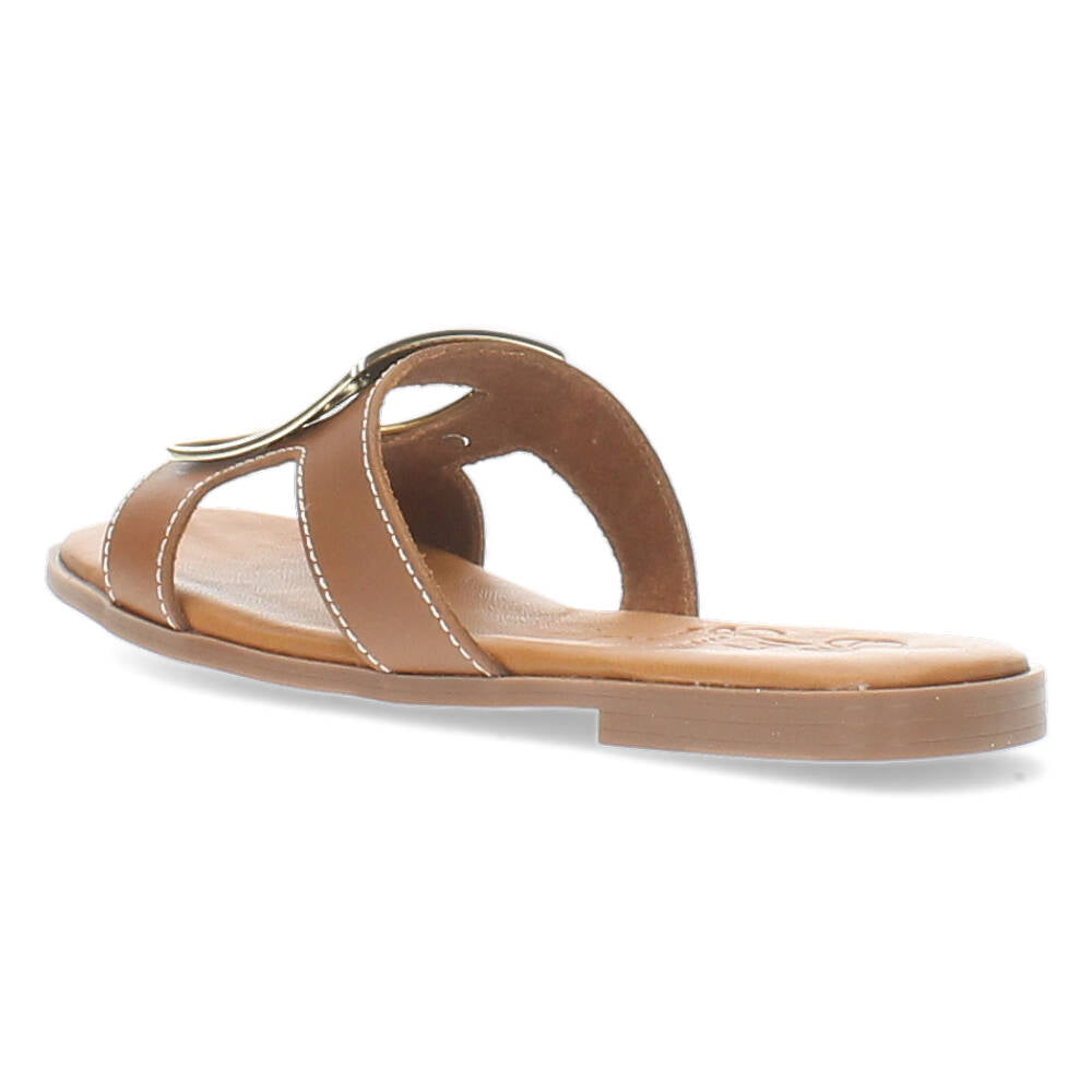 Cognac slippers