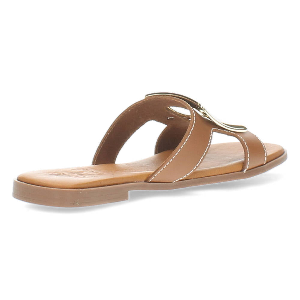Cognac slippers