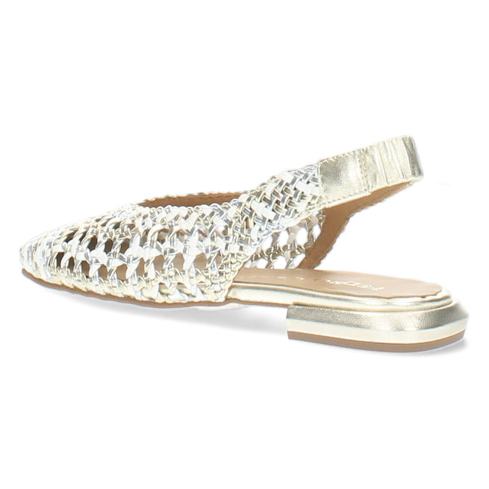 Zilveren slingbacks