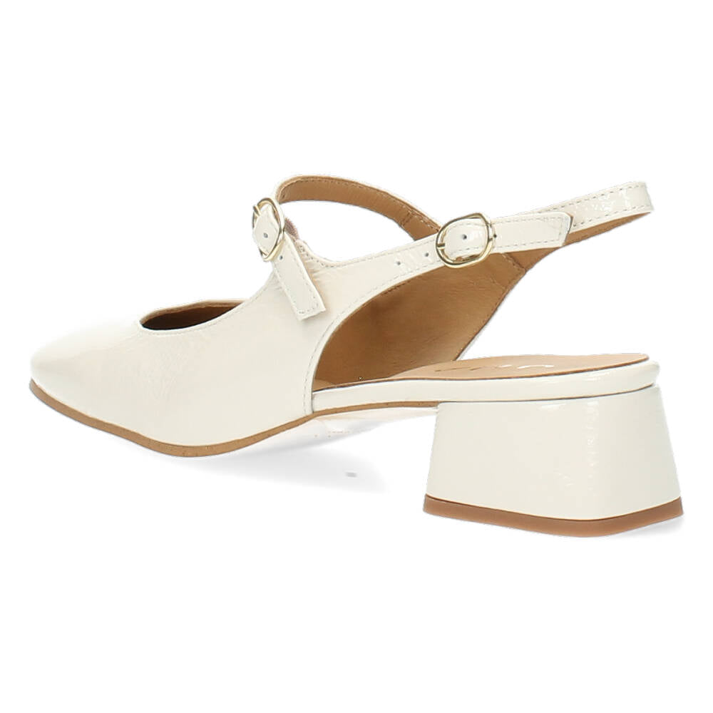Beige slingbacks