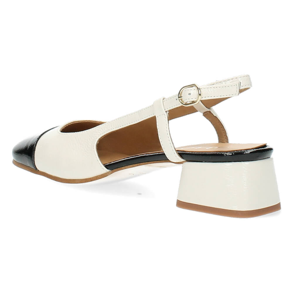 Beige slingbacks