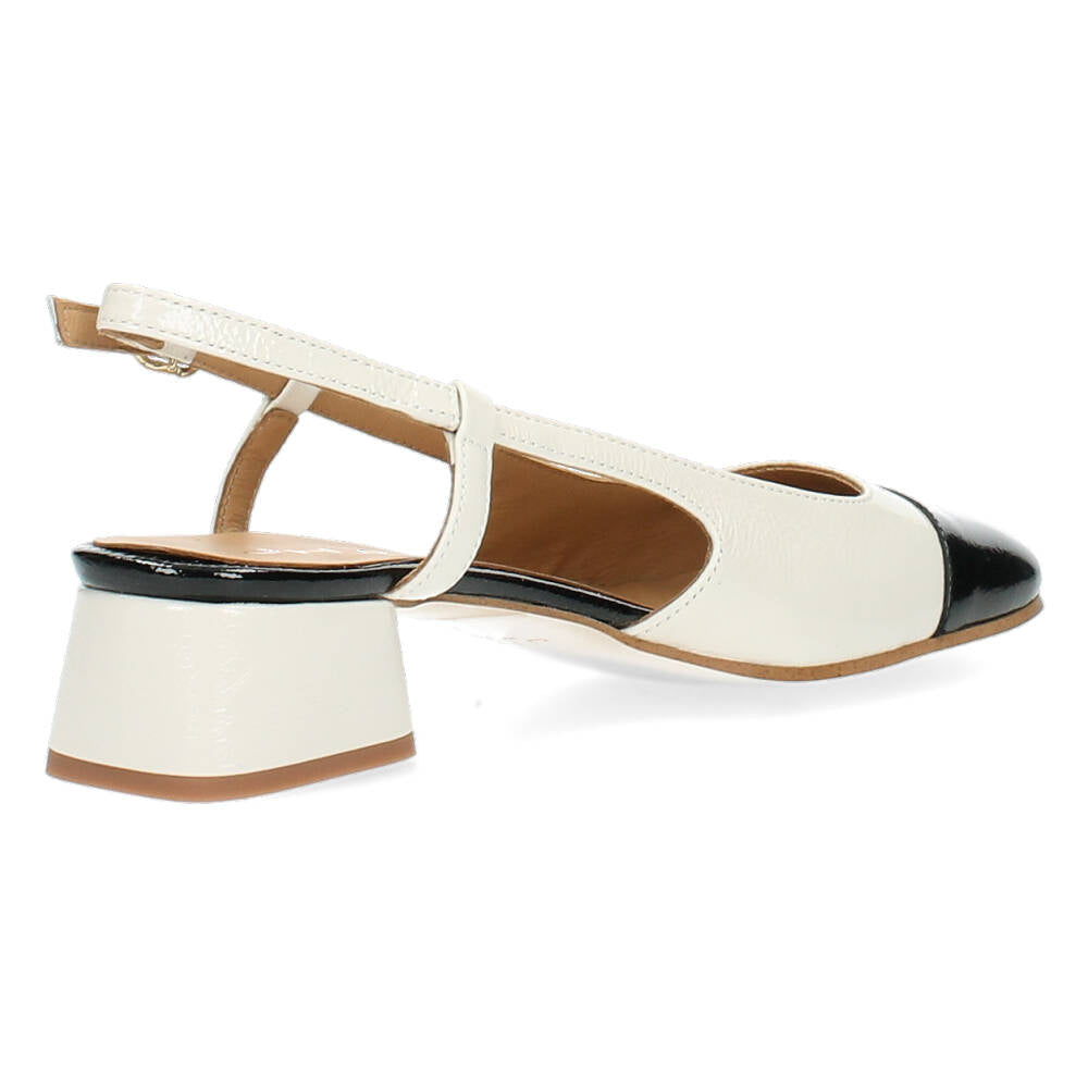 Beige slingbacks