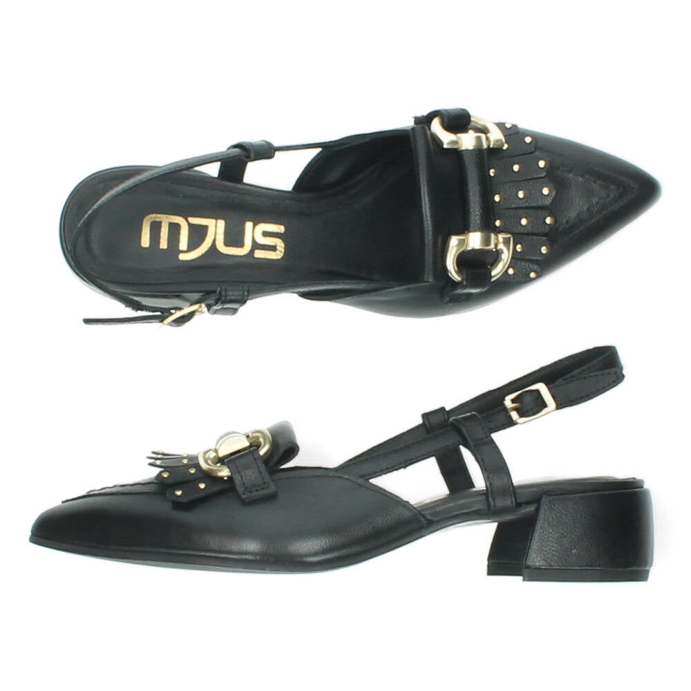Zwarte slingbacks