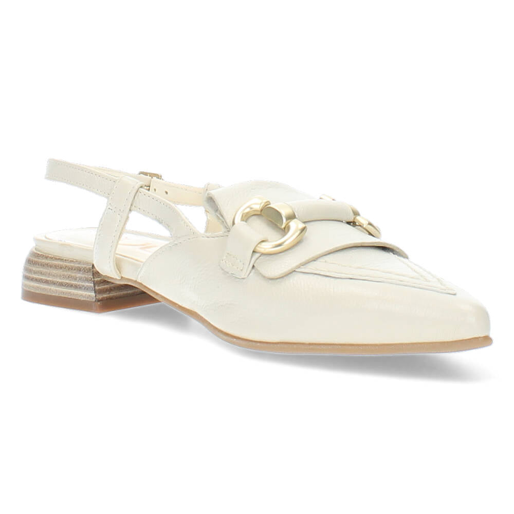 Ecru slingbacks