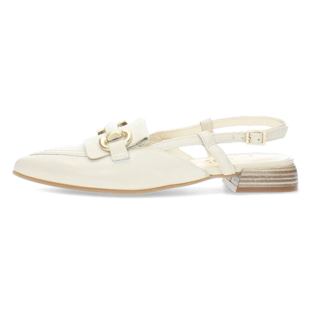 Ecru slingbacks