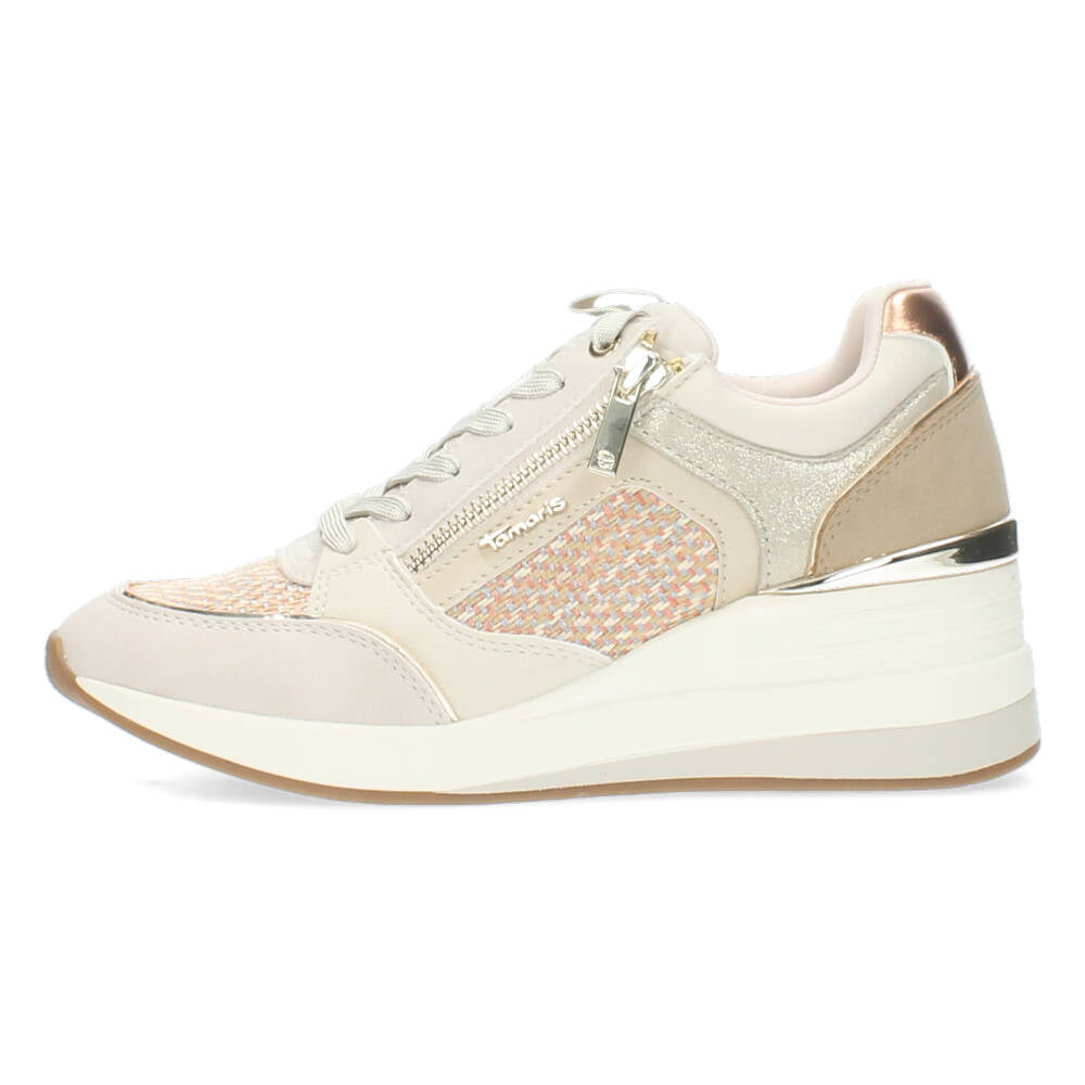 Ivoorkleurige sneakers