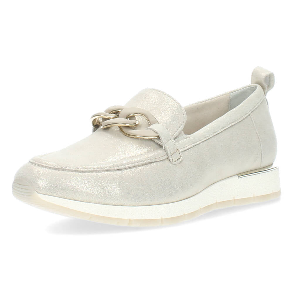 Champagne loafers