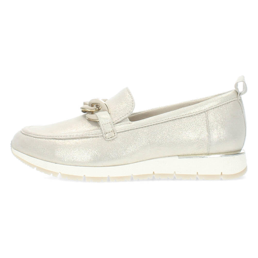 Champagne loafers
