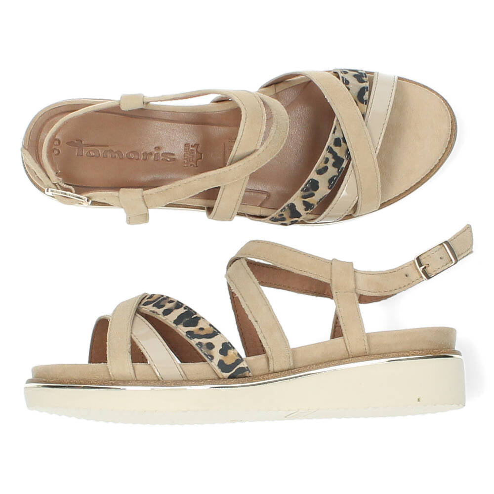 Beige sandalen