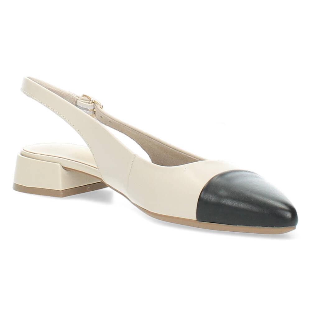 Ivory slingbacks