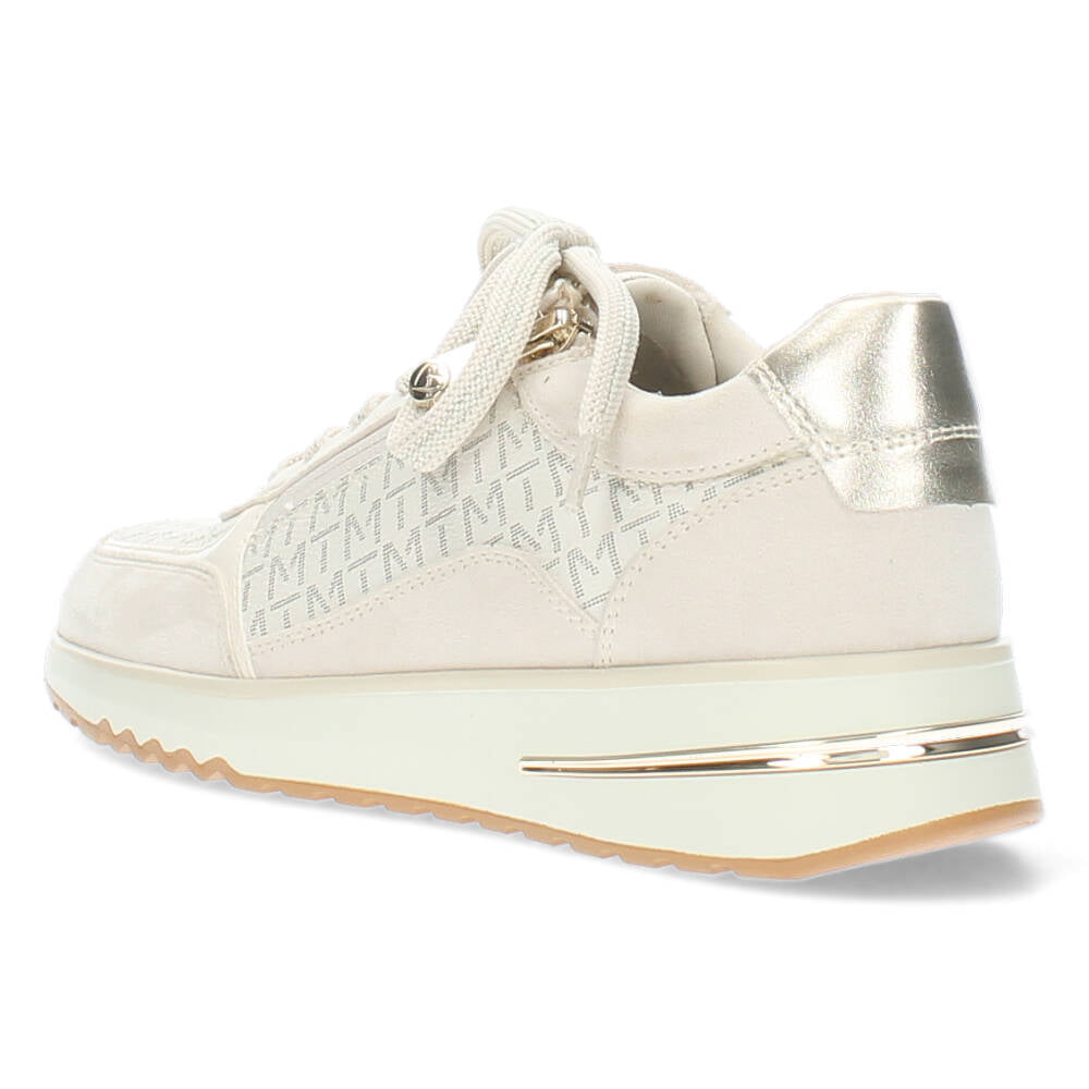 Crème kleurige sneakers