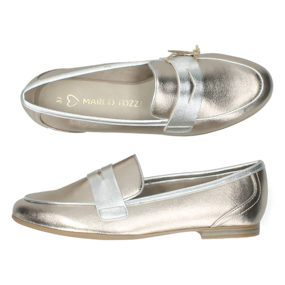 Metallic Mocassins