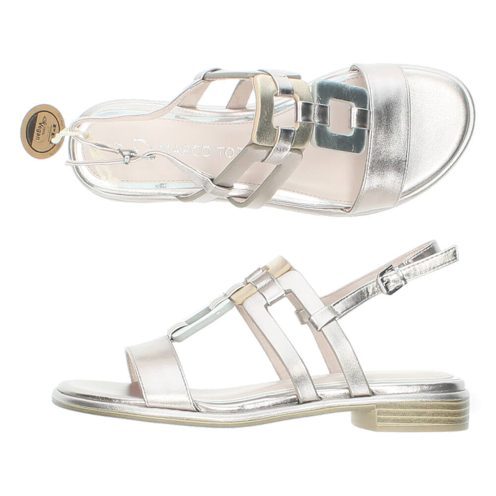 Metalic sandalen