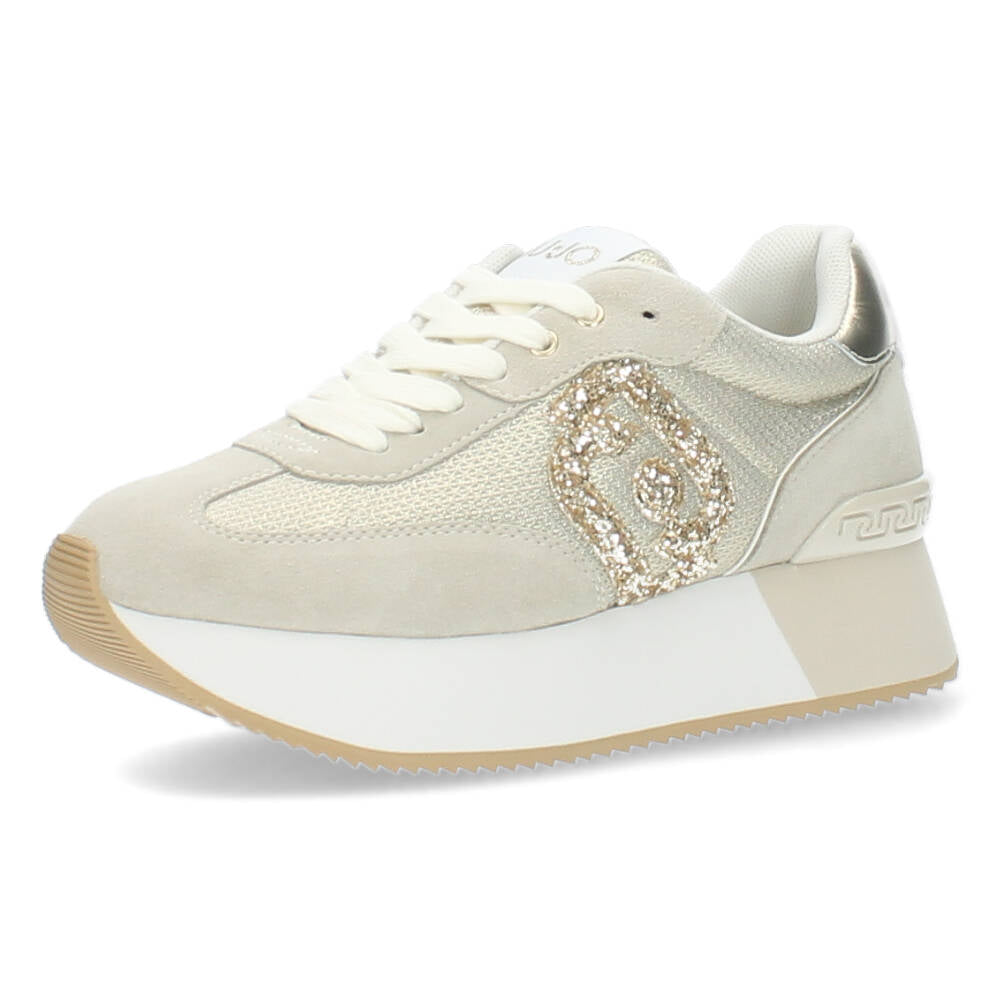 Beige plateau sneakers