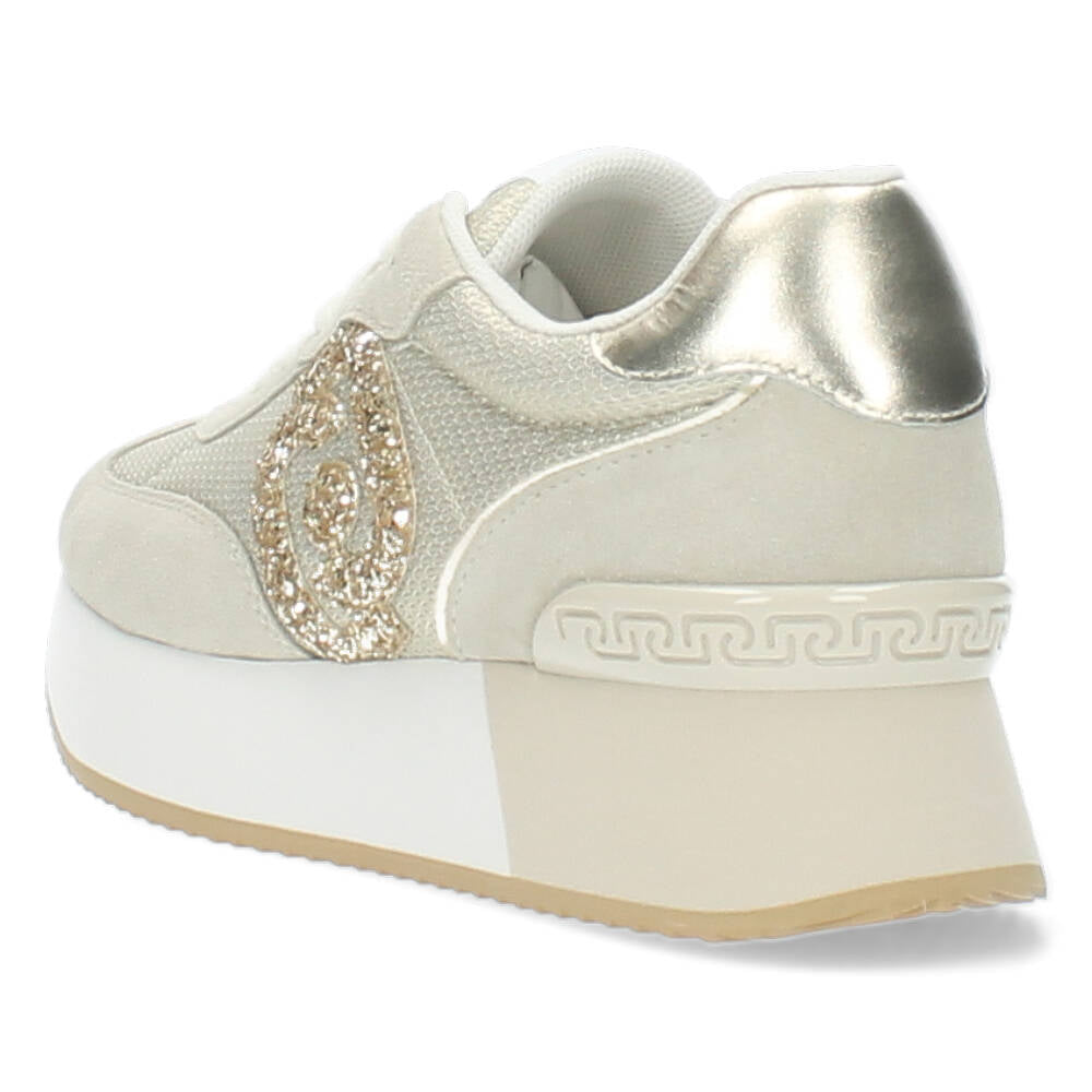 Beige plateau sneakers