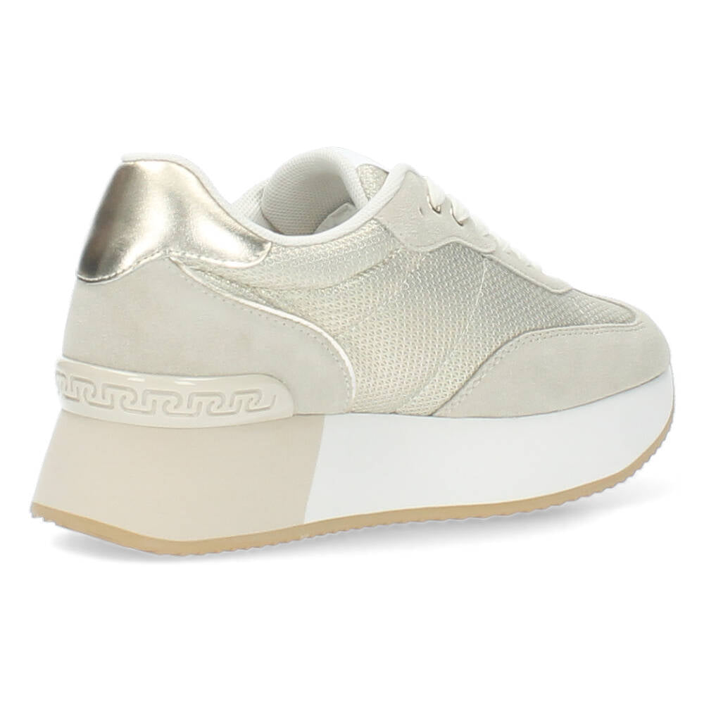 Beige plateau sneakers