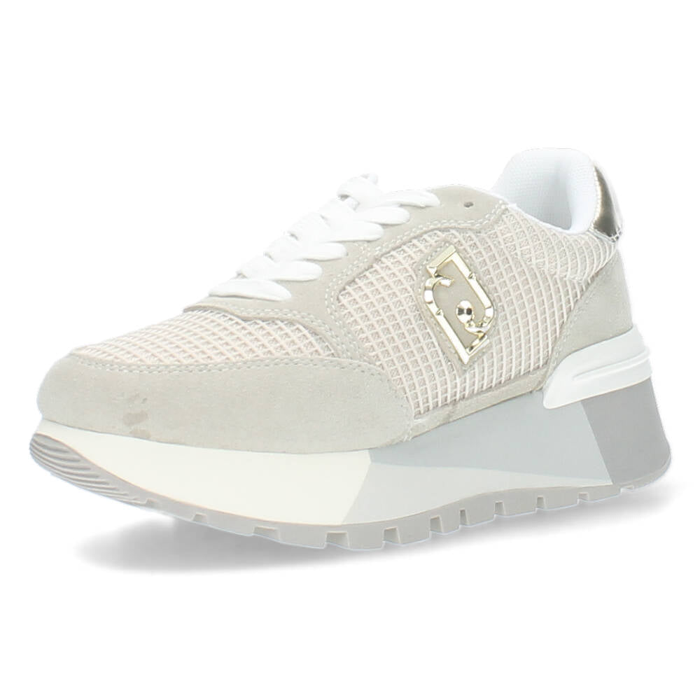 Beige plateau sneakers