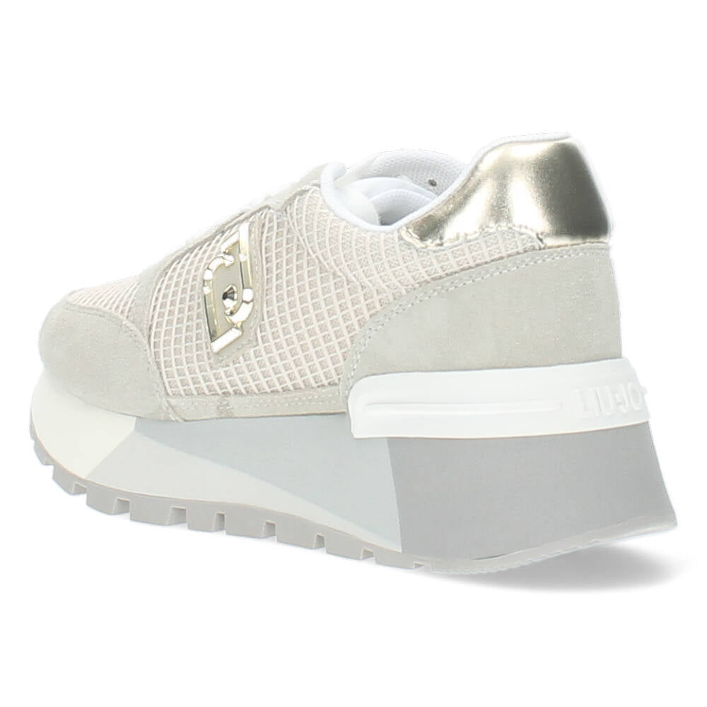 Beige plateau sneakers