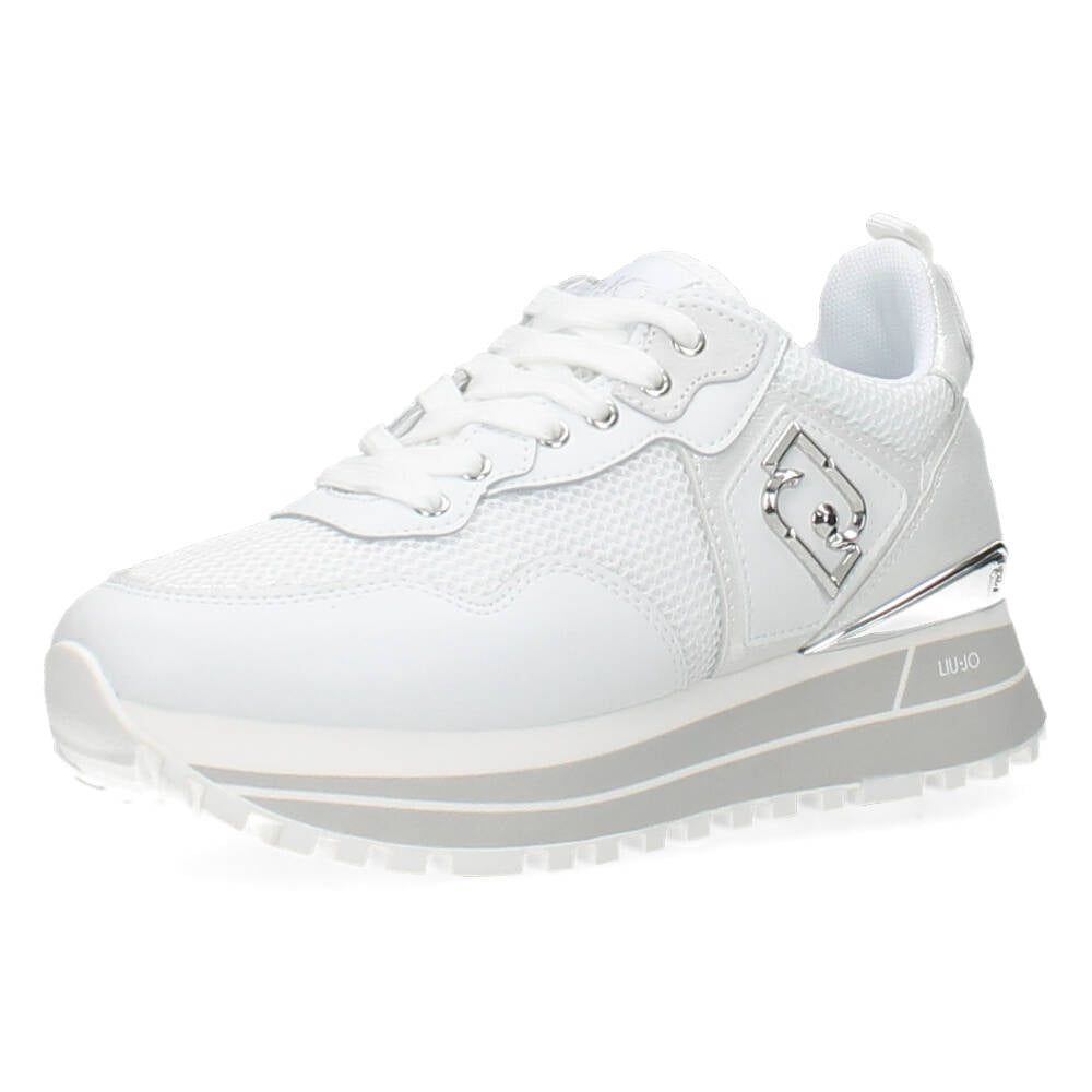 Beige plateau sneakers