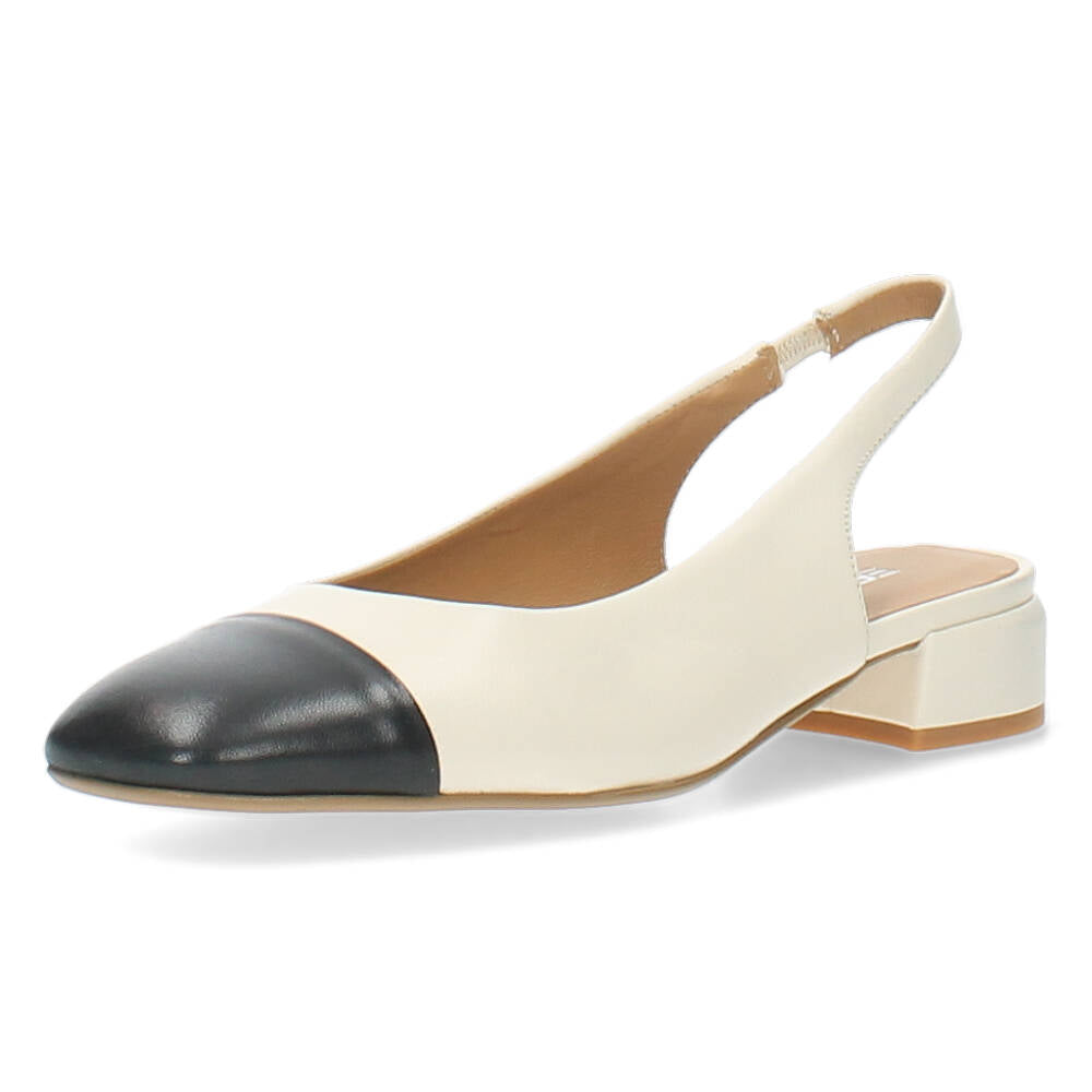 Ecru slingbacks
