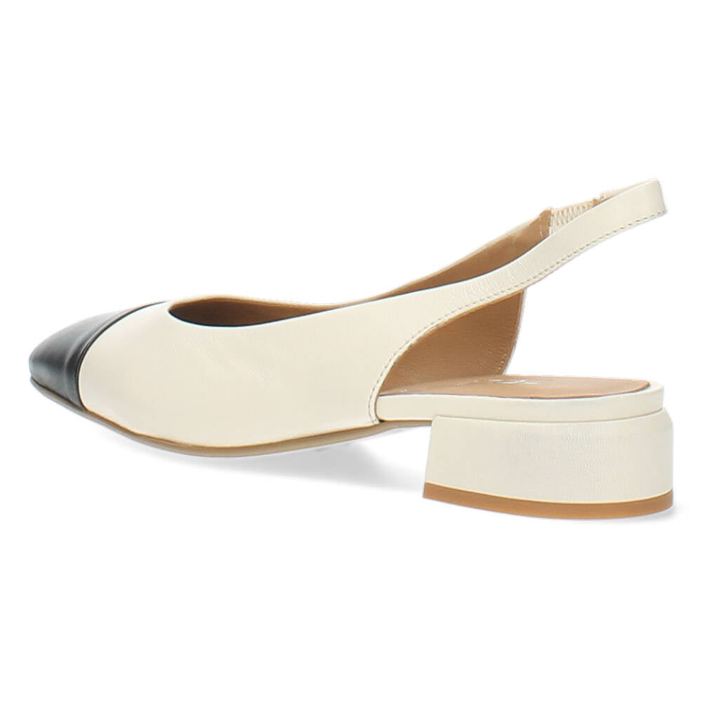 Ecru slingbacks