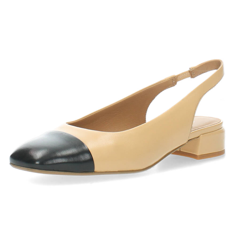 Ecru slingbacks