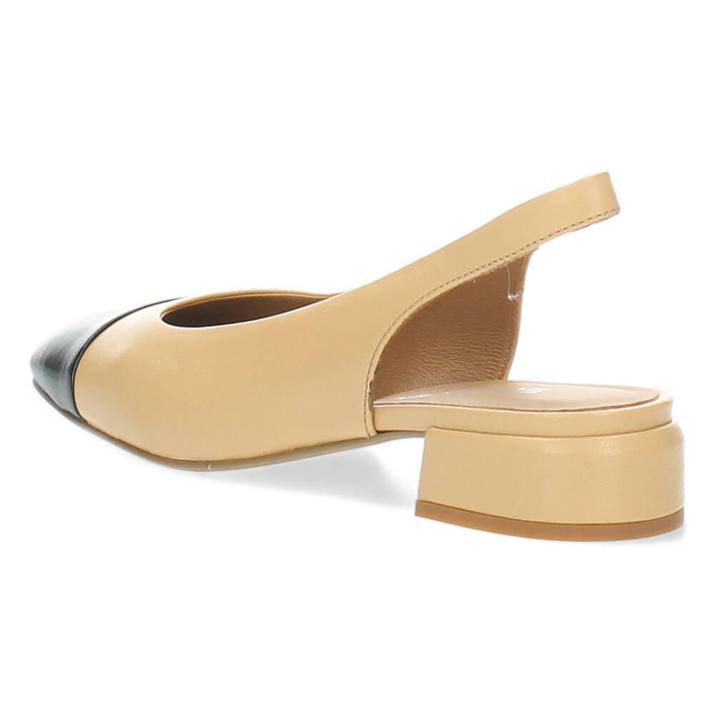 Ecru slingbacks