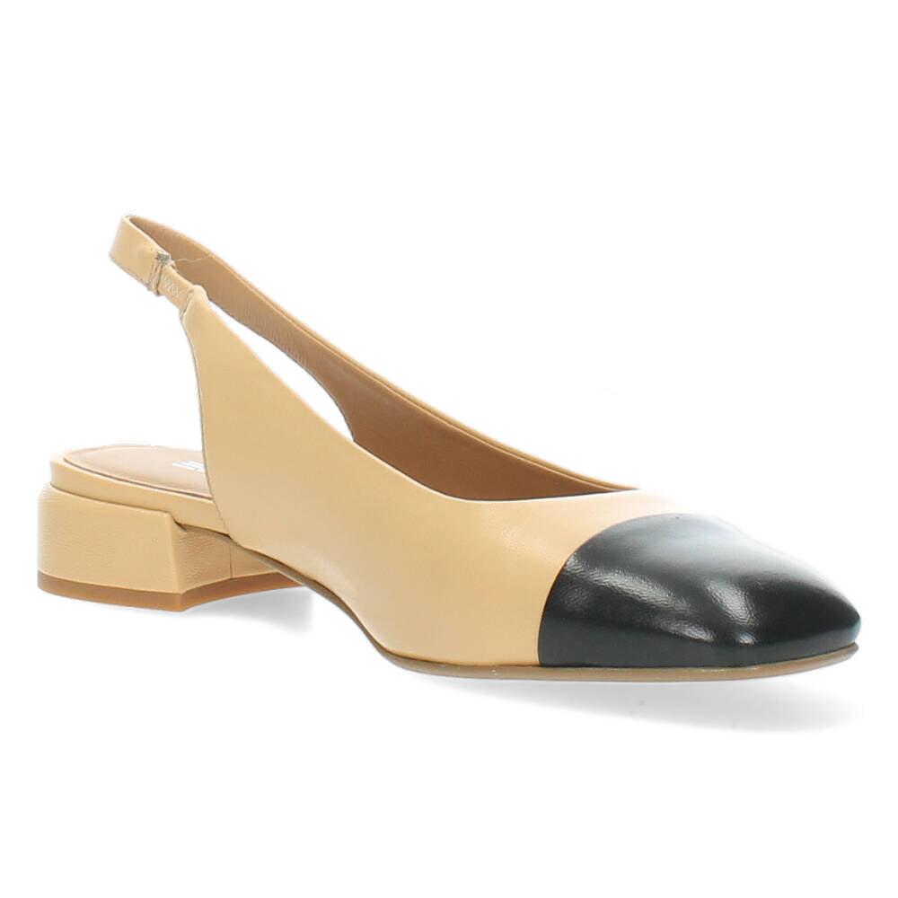Ecru slingbacks