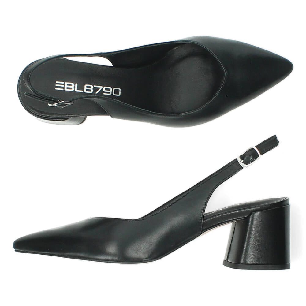 Zwarte slingbacks