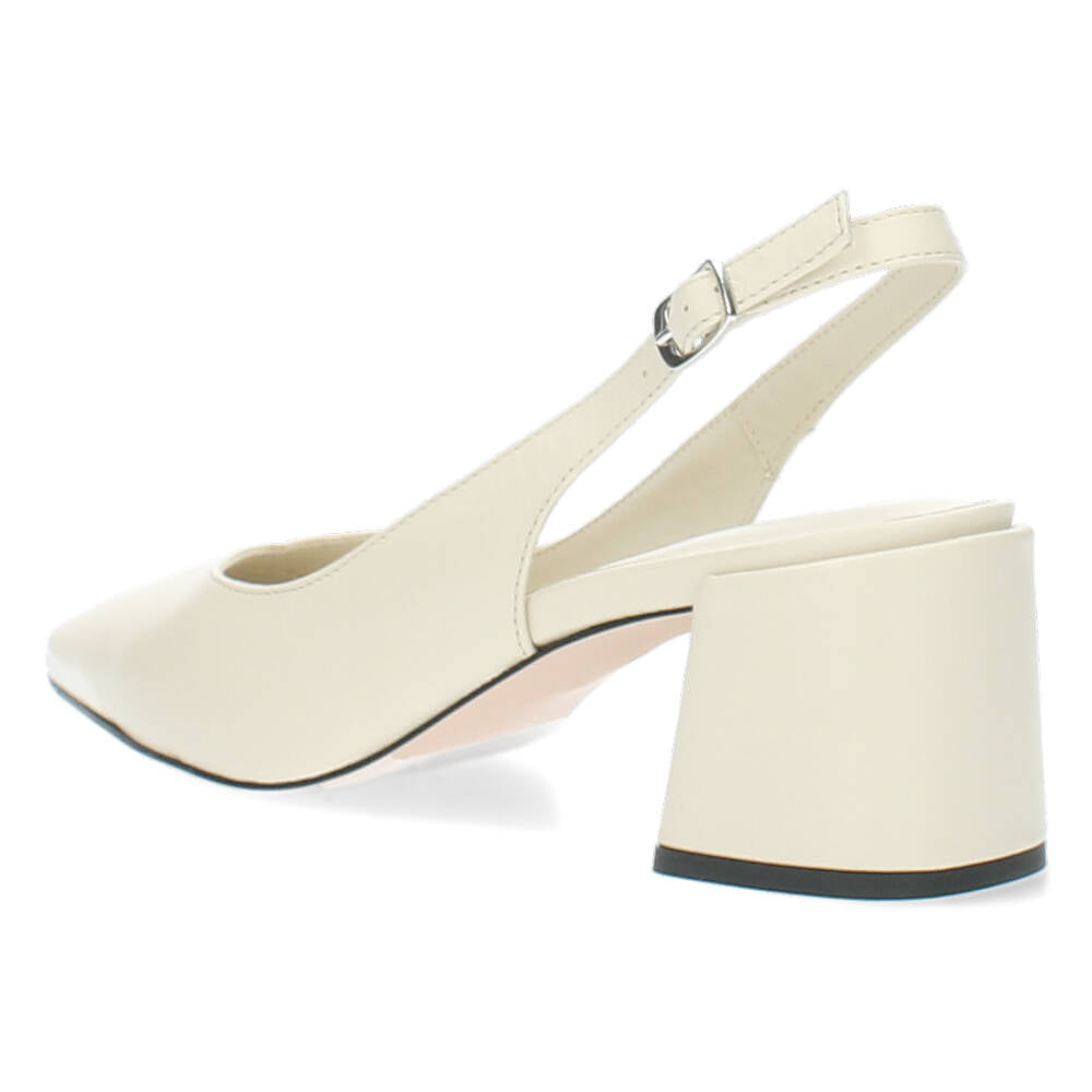 Ecru slingbacks