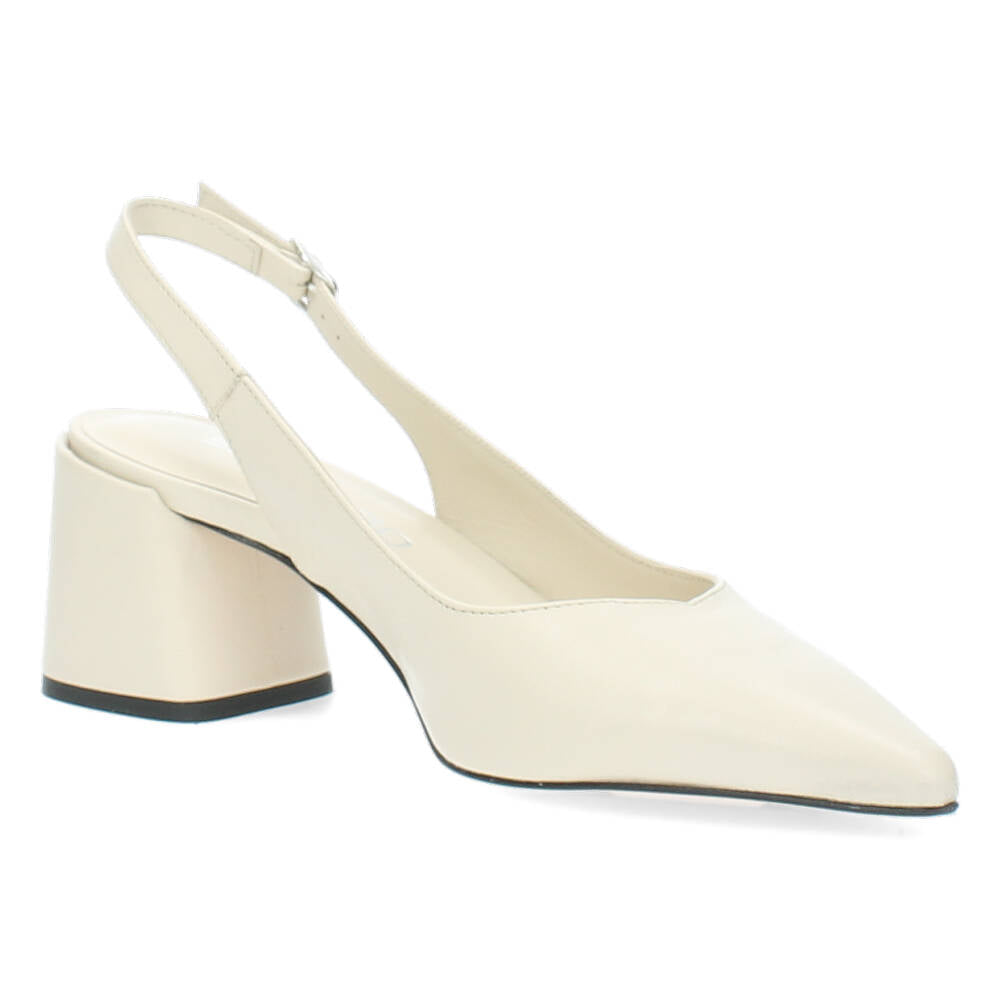 Ecru slingbacks