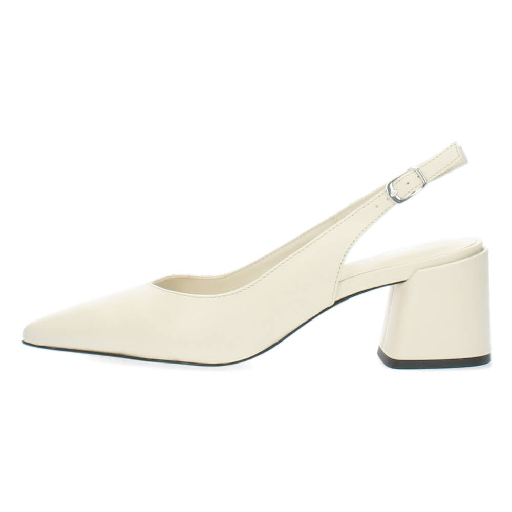 Ecru slingbacks
