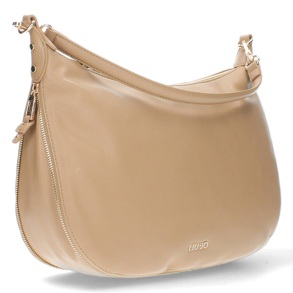 Beige schoudertas