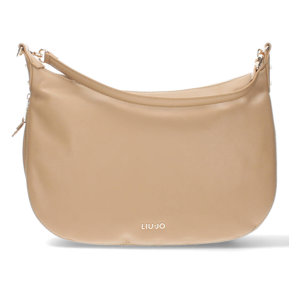 Beige schoudertas