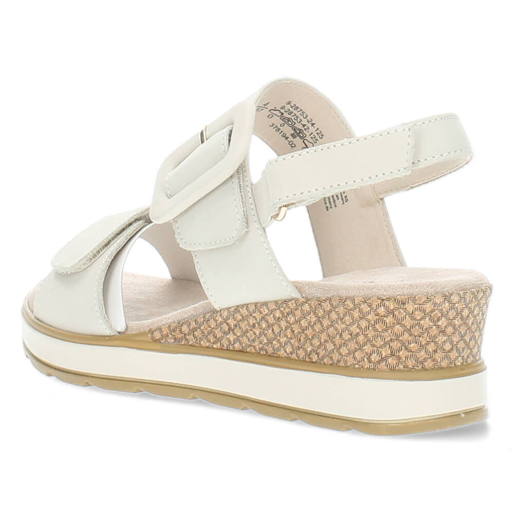 Ecru sandalen
