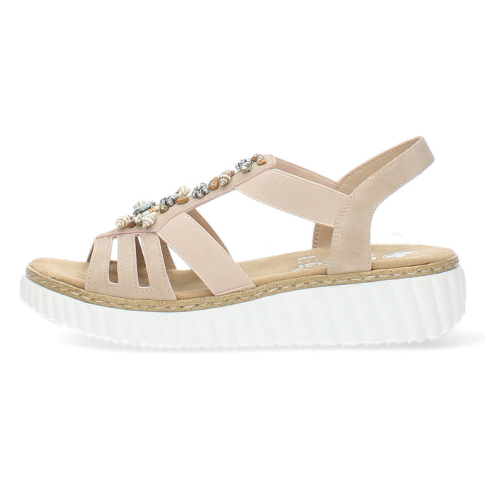 Lichtroze sandalen