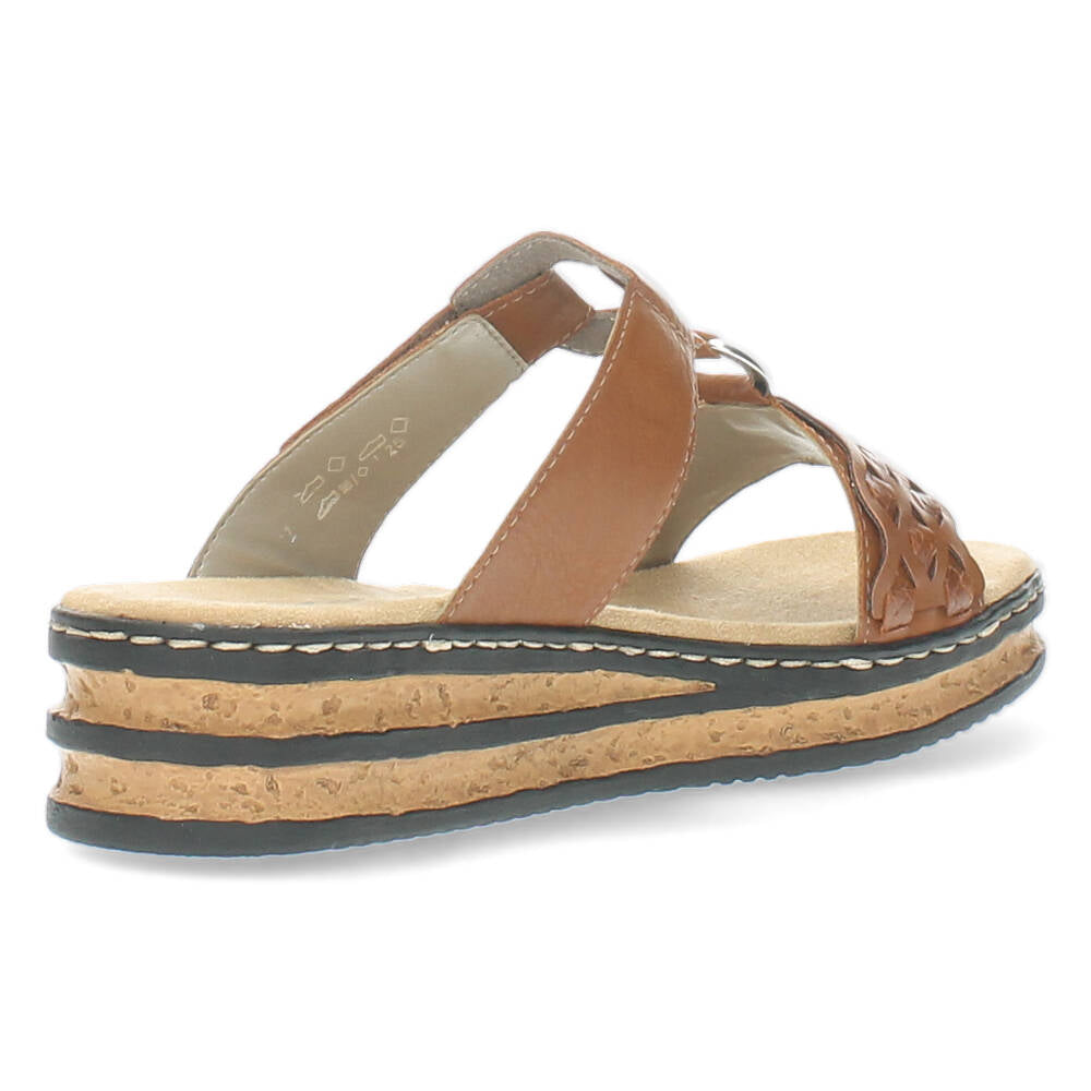 Cognac slippers