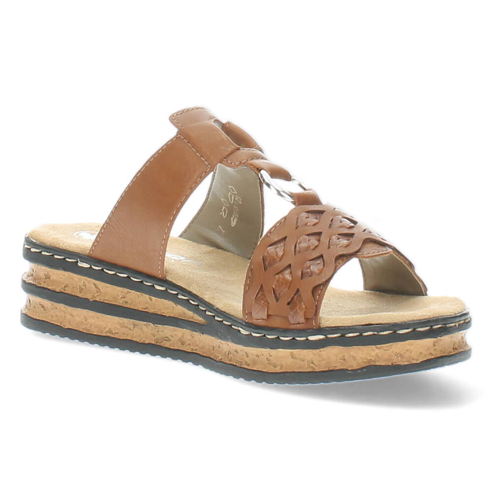 Cognac slippers