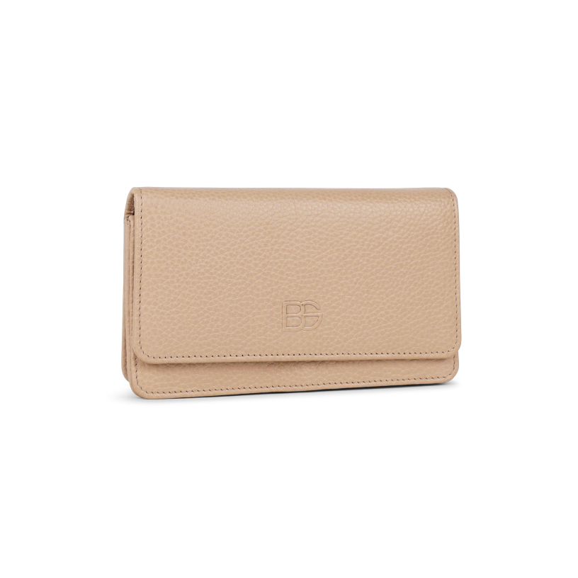 Beige portefeuille
